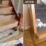 Wooden Staircase BEFORE and AFTER